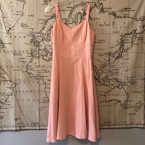 LOFT Dresses & Skirts - Pink Linen LOFT Midi Dress